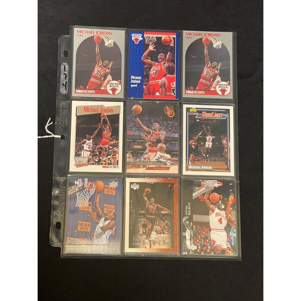 (9) Vintage Michael Jordan Cards (1 of 2)