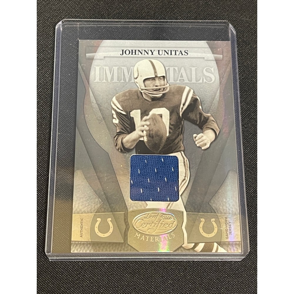 2008 Leaf Certified Promo Johnny Unitas Jersey (1 of 2)