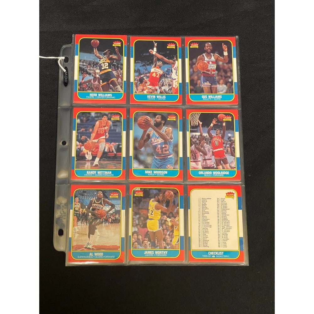 (27) Hi Grade 1986 Fleer Basketball Cards (1 of 3)