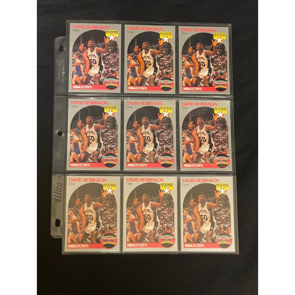 (21) David Robinson Cards With 9 Rookies (1 of 5)