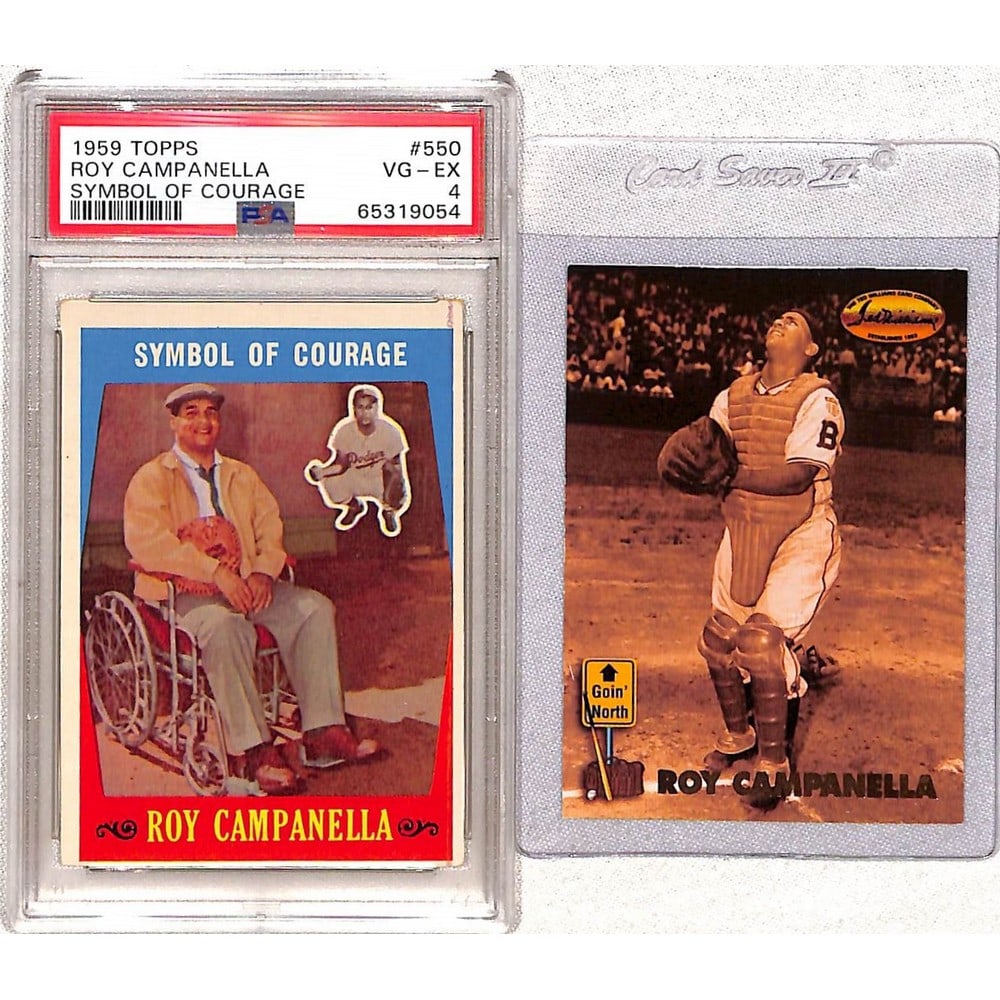 (2) Roy Campanella Cards With Psa 4 1959 (1 of 2)