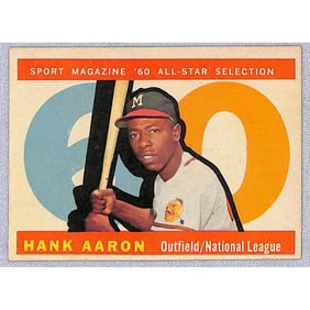 1960 Topps Hi Grade Hank Aaron All Star
