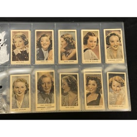 1939 Abdulla & Co Screen Stars Complete Set