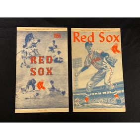Three 1950/60 Boston Redsox Baseball Program