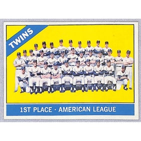 1966 Topps Hi Grade Hi # Twins Team
