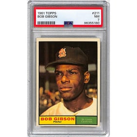 1961 Topps Bob Gibson Psa 7 Well Centered