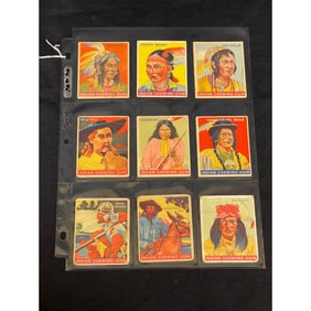 1933 Goudey Indian Gum Card Collection