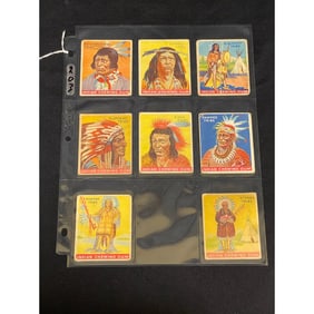 1933 Goudey Indian Gum Indian Tribe Cards