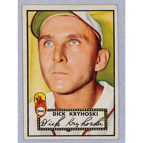 1952 Topps Baseball Dick Kryhoski Crease Free