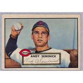 1952 Topps Baseball Andy Seminick Crease Free