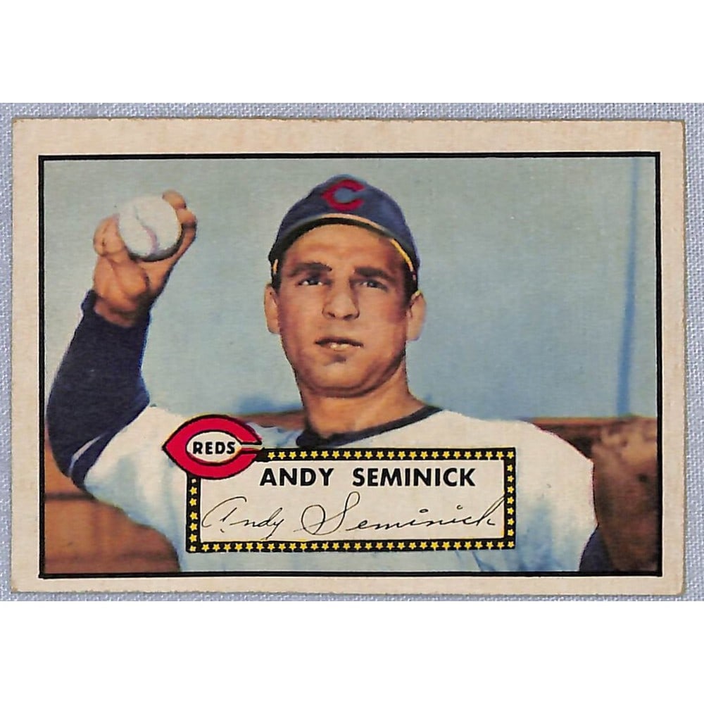 1952 Topps Baseball Andy Seminick Crease Free (1 of 2)