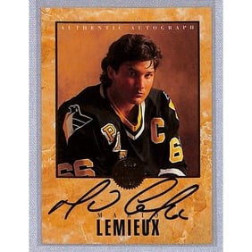 1993 Leaf Mario Lemieux Auto # 23/2000