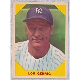 1960 Fleer Hi Grade Lou Gehrig
