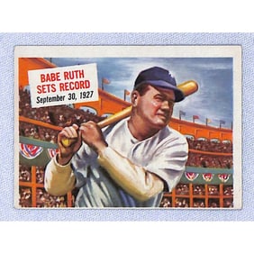 1951 Scoops Babe Ruth Card Crease