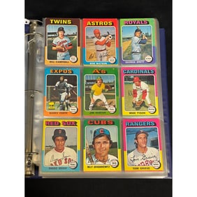1975 Topps Baseball Complete Set 1-660