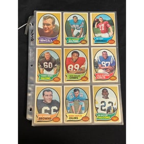 1970 Topps Football Card Collection With Stars