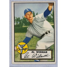 1952 Topps Baseball Al Widmar Crease Free