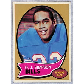 1970 Topps Hi Grade Oj Simpson Rookie