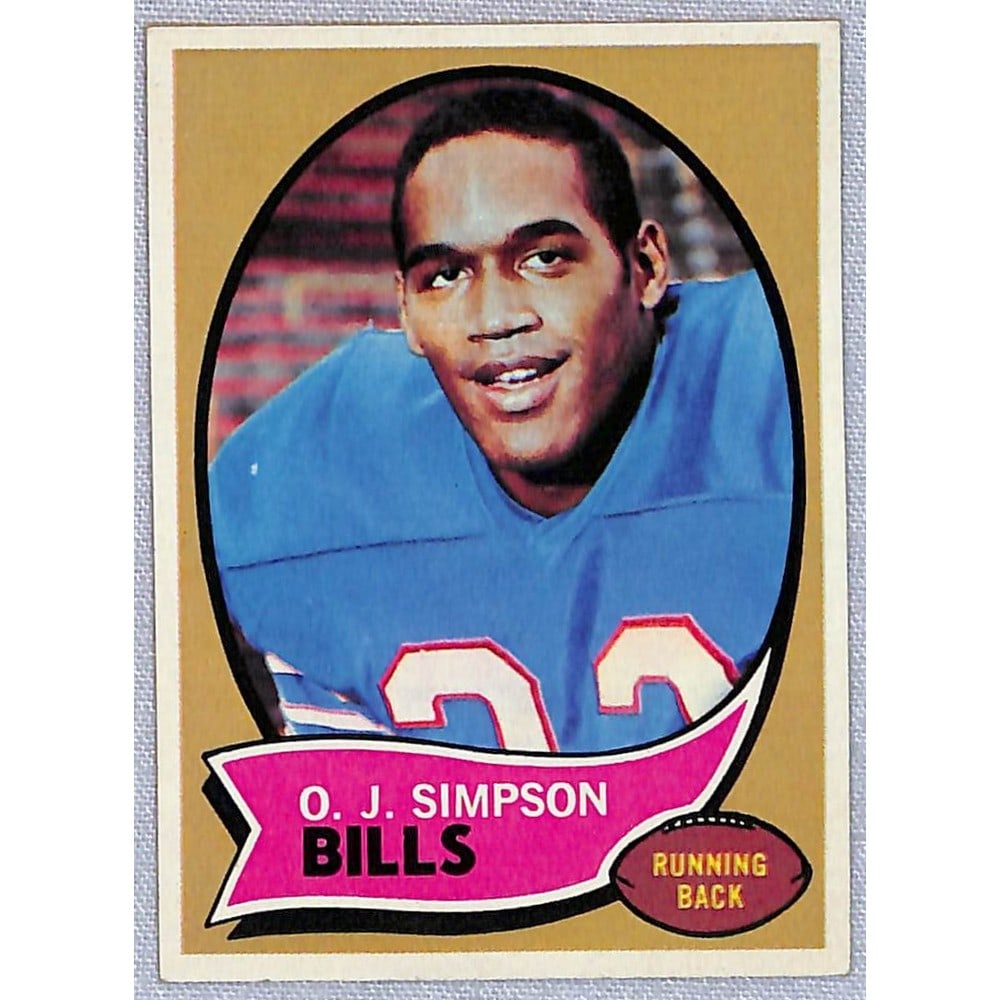 1970 Topps Hi Grade Oj Simpson Rookie (1 of 2)