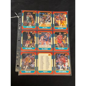 1986 Fleer Basketball Rookie/ Star Nice Condition