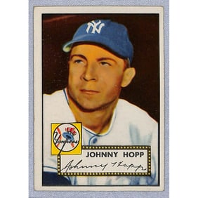 1952 Topps Baseball Johnny Hopp Crease Free