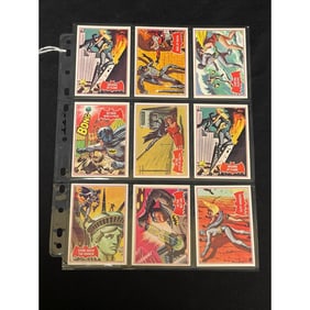 (9) 1966 Batman Hi Grade Card Lot