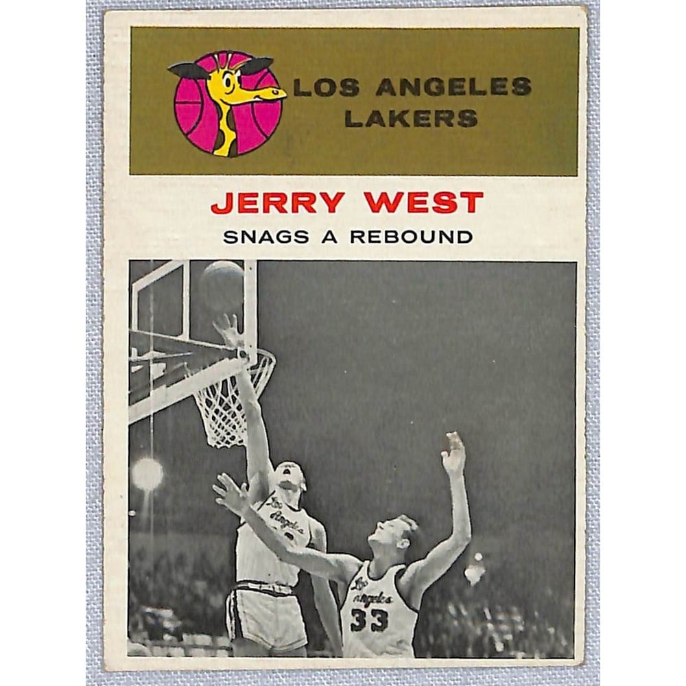 1961 Fleer Crease Free Jerry West In Action Rookie (1 of 2)