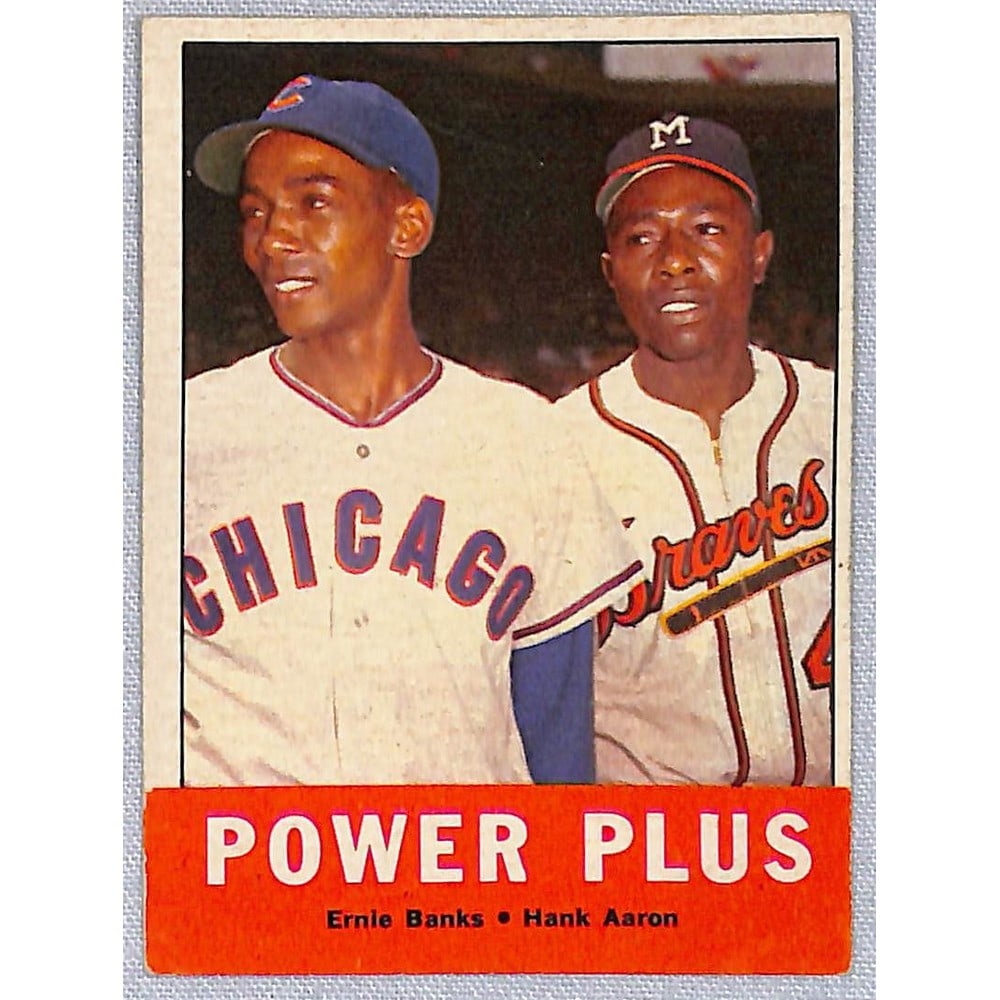 1963 Topps Crease Free Banks/aaron (1 of 2)