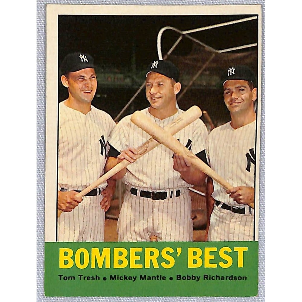 1963 Topps Crease Free Bombers Best (1 of 2)