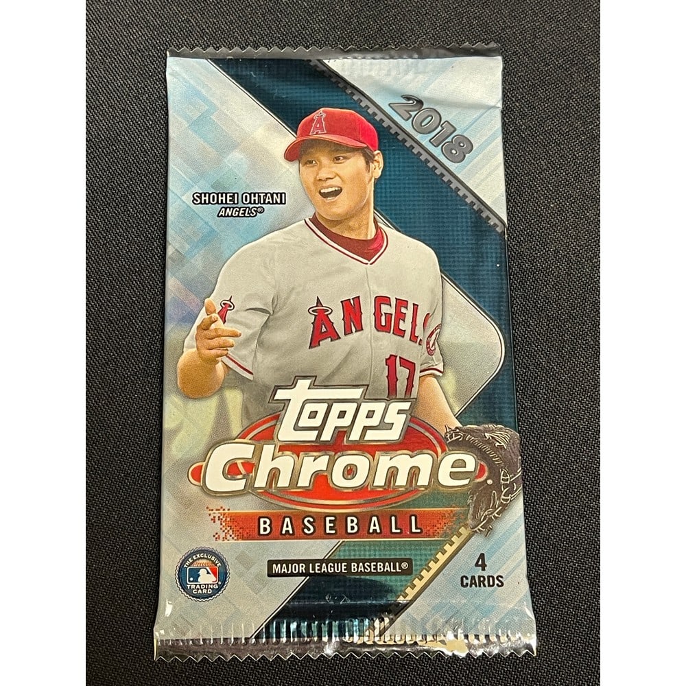 2018 Topps Chrome Unopened Baseball Wax Pack (1 of 1)