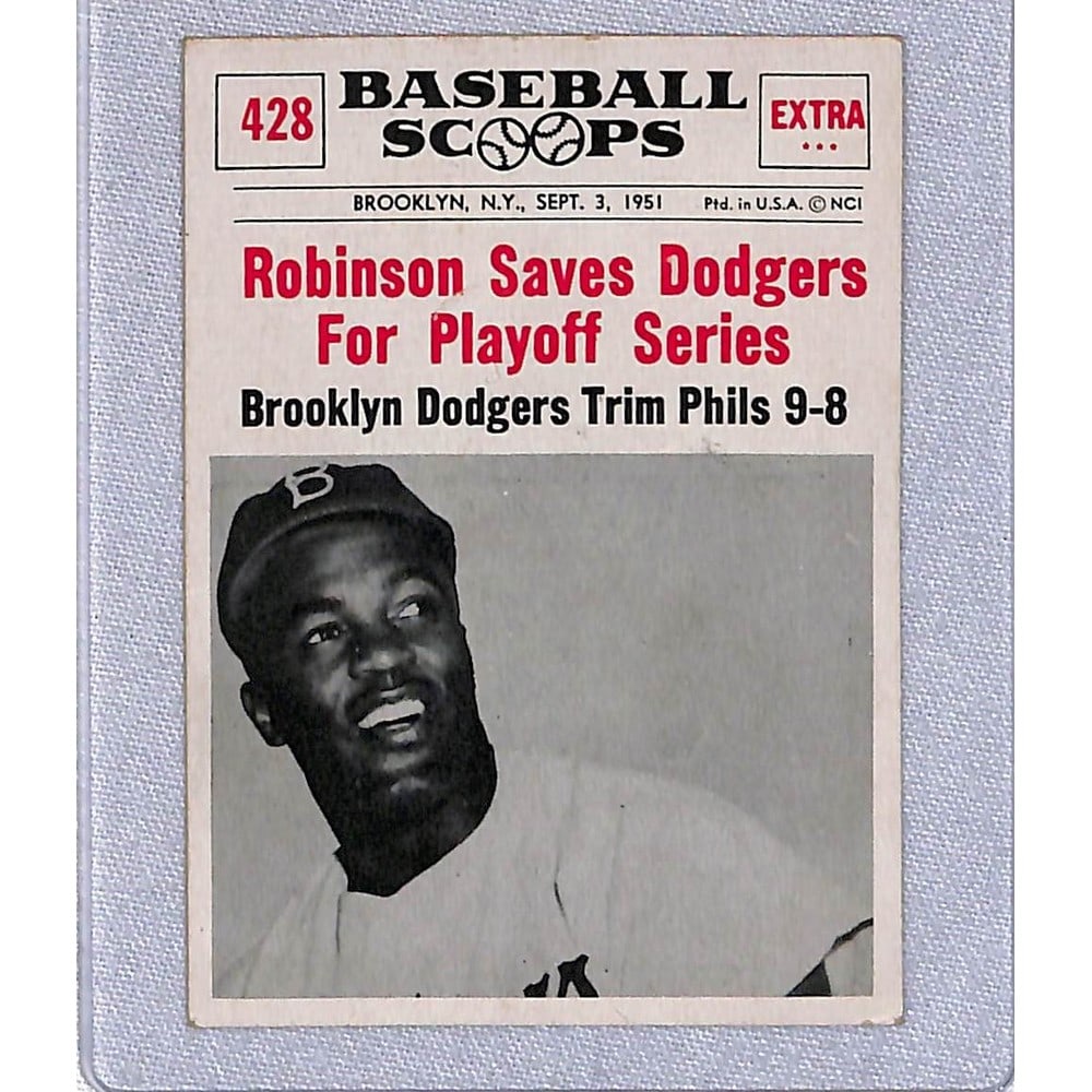 1950's Baseball Scoops Jackie Robinson (1 of 2)