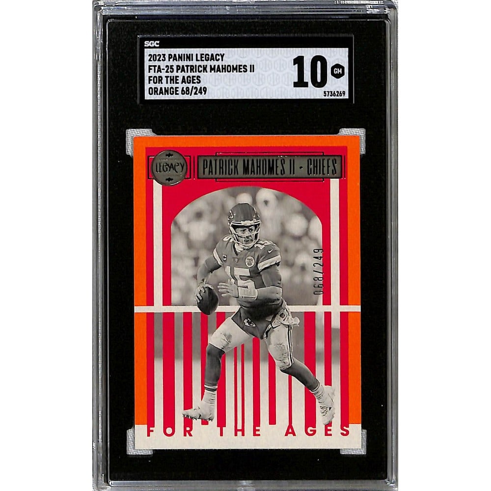 2023 Panini Legacy Orange Patrick Mahomes Insert (1 of 2)