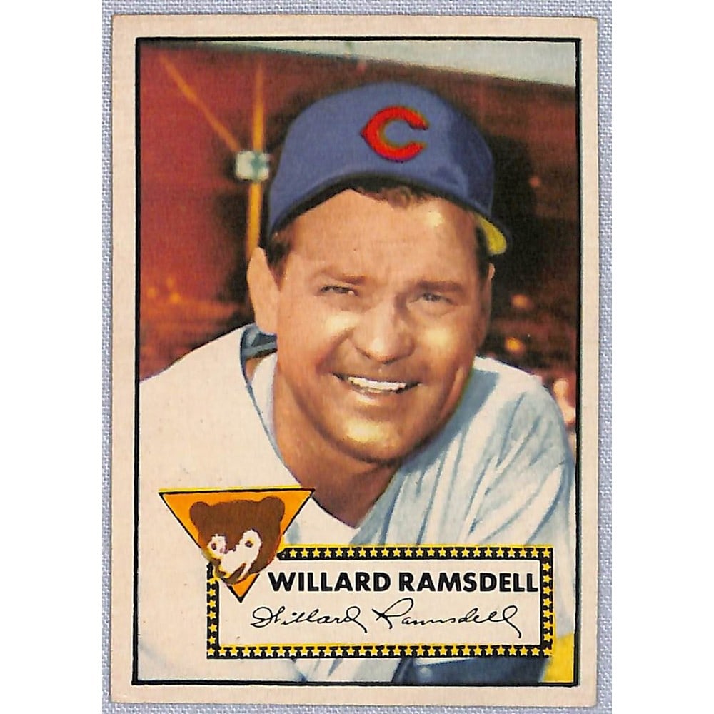 1952 Topps Centered Hi Grade Willard Ramsdell (1 of 2)