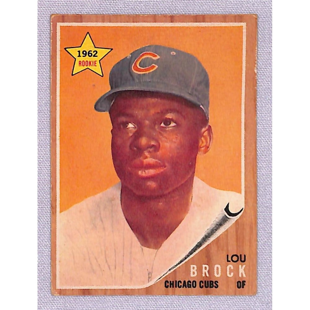 1962 Topps Crease Free Lou Brock Rookie (1 of 2)