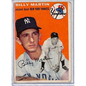 1954 Topps Billy Martin Vg