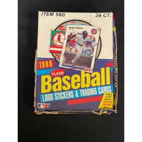 1988 Fleer Baseball Full Wax Box