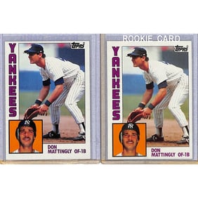 (2) 1984 Topps Don Mattingly Rookies