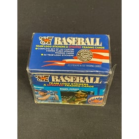 1987 Fleer Baseball Sealed Traded Tin