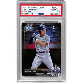 2017 Bowman Draft Keston Hiura Rookie Psa 10