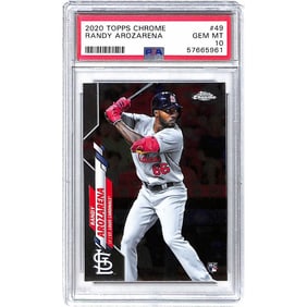 2020 Topps Chrome Randy Arozarena Rc Psa 10