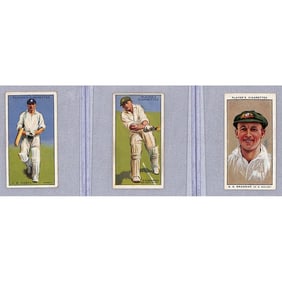 (3) Vintage Players Cigarettes Cricket Cards