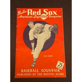 1946 Red Sox Al Champions Yearbook