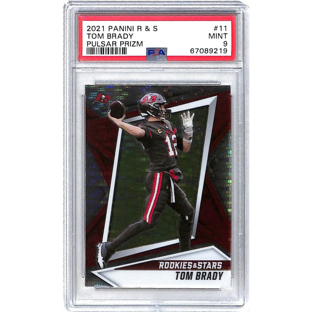 2021 Rookie And Stars Pulsar Prizm Tom Brady Psa 9: 2021 Rookie And Stars Pulsar Prizm Tom Brady Psa 9