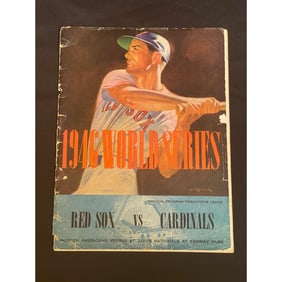 1946 World Series Program Red Sox Vs. Cardinals