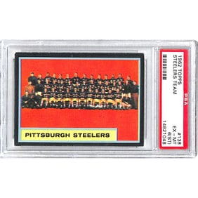 1962 Topps Football Steelers Team Psa 6(st)