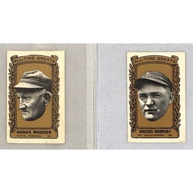 (2) 1963 Bazooka All Time Greats Wagner/hornsby