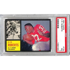 1962 Topps Cr Roberts Football Psa 7