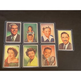 (7) 1953 Bowman Television And Radio Stars