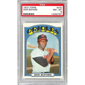 1972 Topps Don Buford Psa 8