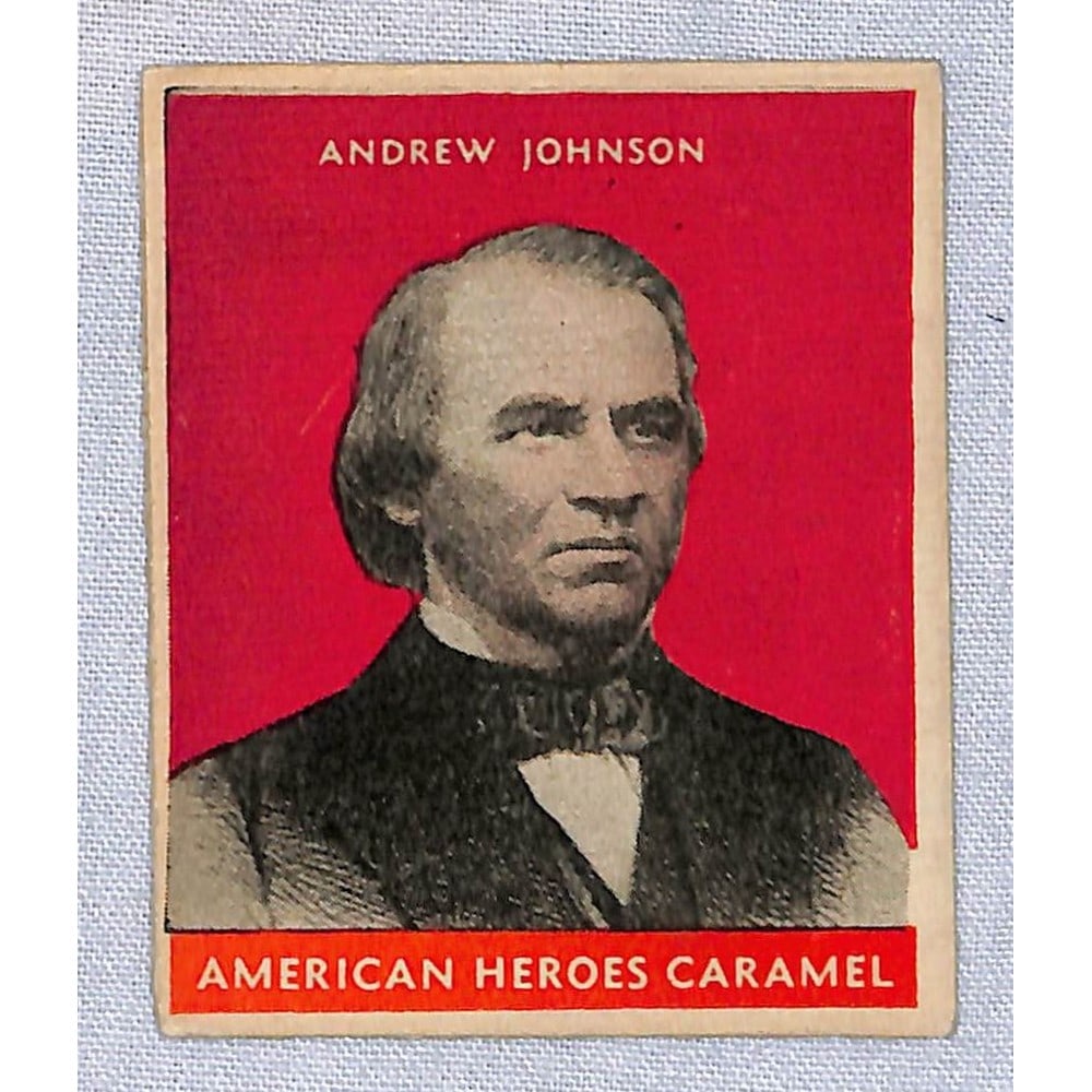 1932 Us Caramel Presidents Andrew Johnson (1 of 2)